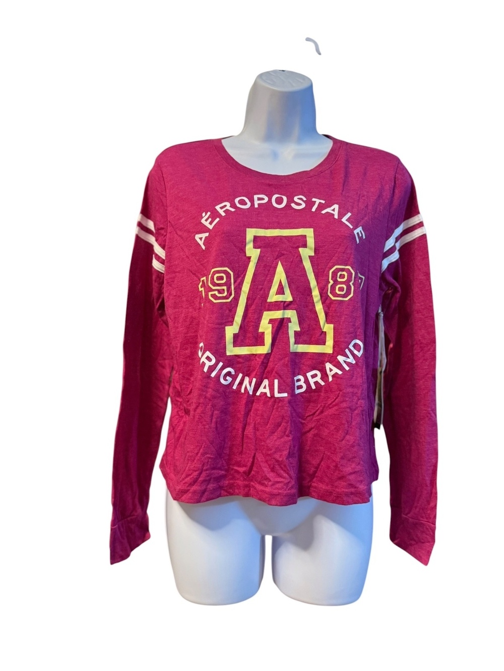 Aéropostale Sport Long Sleeve Pink Graphic Tee